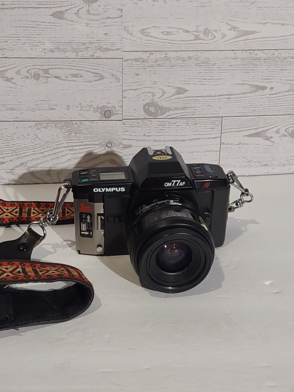 Olympus OM-77AF Black 35mm Film SLR Camera with Lens